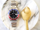 SOLD OUT: Rolex GMT Master II 16710LN Pepsi 40 mm Automatic Factory Travel Box Service Warranty Card