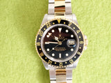 SOLDOUT: Rolex GMT-Master II 16713 40MM Two-Tone Gold Steel Automatic Oyster Box Papers 2000