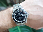 SOLDOUT: Rolex Submariner Date 16800 Black Automatic 40MM Box Papers - WearingTime Luxury Watches