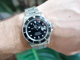 SOLDOUT: Rolex Submariner Date 16800 Black Automatic 40MM Box Papers