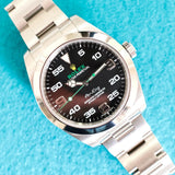 SOLDOUT: Rolex Air King 116900 Automatic 40MM Oyster Bracelet Black Dial Mint Box Papers 2019