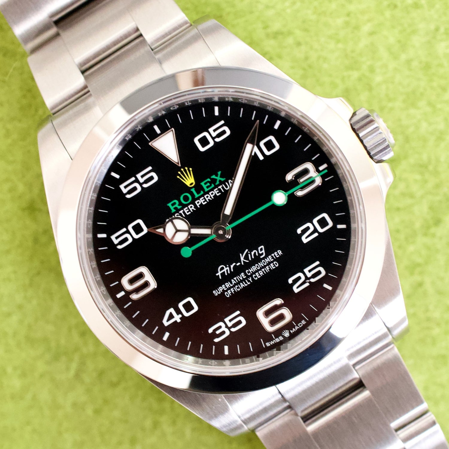 Rolex Air King 126900 40MM Automatic Black Dial Mint Box Paper Under Factory Warranty 2022