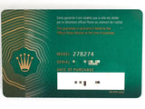 SOLD OUT: Rolex Datejust 278274 31MM Automatic Green Dial Box Papers Mint Under Factory Warranty 2022