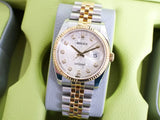 SOLDOUT: Rolex Datejust 36MM 116233 JUBILEE Two-Tone Yellow Gold Steel White Anniversary Dial Box Papers 2013