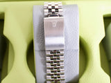 SOLDOUT: Rolex Datejust 36MM 16234 Silver Stick Dial Automatic Jubilee Fluted Bezel Serviced Box 1991