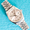 SOLDOUT: Rolex Datejust 36MM 16234 Silver Stick Dial Automatic Jubilee Fluted Bezel Serviced Box 1991