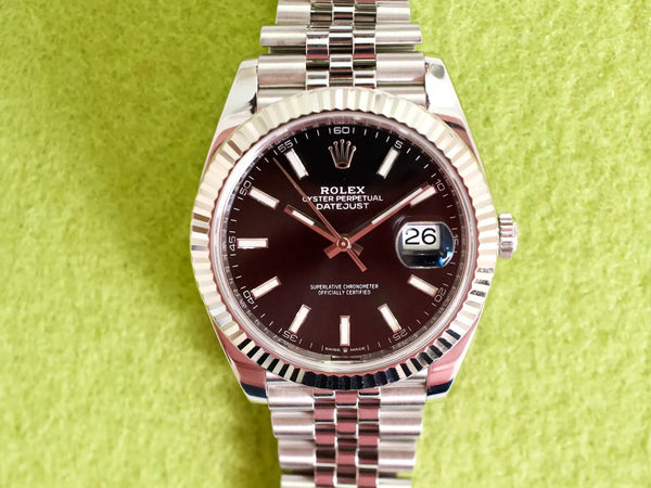 SOLDOUT: Rolex Datejust 41MM 126334 Automatic Jubilee Mint 1 Year Warranty Black Dial Box
