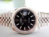 SOLDOUT: Rolex Datejust 41MM 126334 Automatic Jubilee Mint 1 Year Warranty Black Dial Box