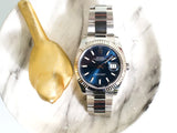 SOLDOUT: Rolex Datejust 41MM 126334 Automatic Blue Stick Dial 18k White Gold Fluted Bezel Oyster Box Papers 2023