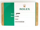 SOLDOUT: Rolex Datejust 41MM 126300 Rhodium Dial Smooth Bezel Oyster Automatic Box Papers 2018