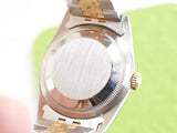 Sold Out: Rolex Datejust 16233 36MM Rare Pyramid Dial Two-Tone with Box and Papers 1990