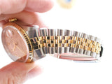 Sold Out: Rolex Datejust 16233 36MM Rare Pyramid Dial Two-Tone with Box and Papers 1990