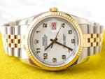 Rolex Datejust 36MM 116233 Super Jubilee Quickset 18k Gold and Steel Box Paper - WearingTime Luxury Watches