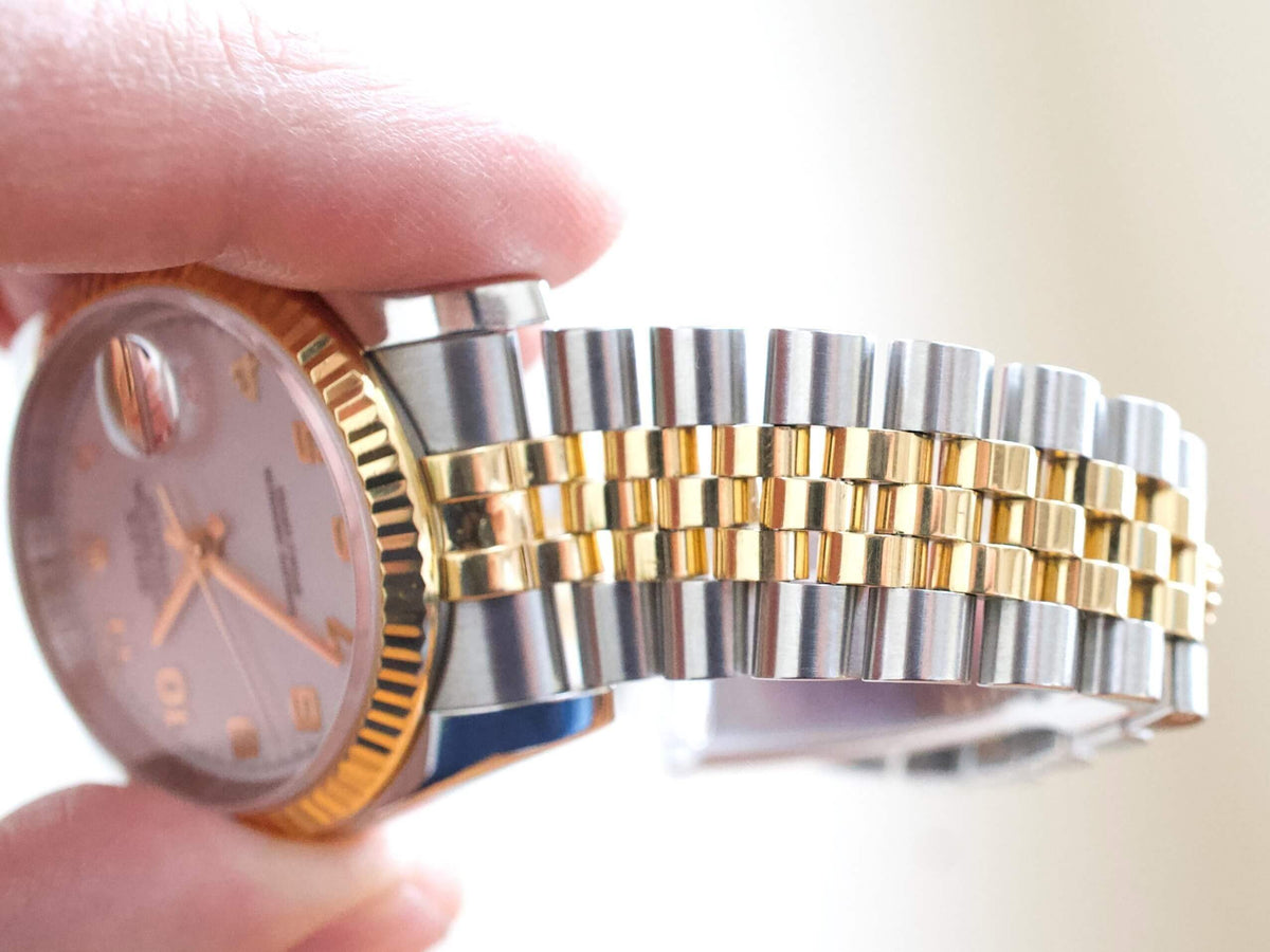 Rolex Datejust 36MM 116233 Super Jubilee Quickset 18k Gold and Steel Box Paper - WearingTime Luxury Watches