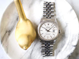 SOLDOUT: Rolex Datejust 16220 36MM Tapestry Tuxedo Dial Quickset No Holes Factory Rolex Box Automatic