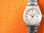 Rolex Datejust 16220 36MM Tapestry Tuxedo Dial Quickset No Holes Factory Rolex Box Automatic - WearingTime Luxury Watches