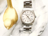 SOLDOUT: Rolex Datejust 16220 36MM Silver Dial Automatic Full Set No Holes Case 1999