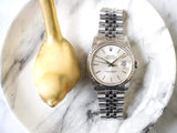 SOLDOUT: Rolex Datejust 16234 36MM Quickset Jubilee 18K Bezel Silver Dial and Factory Rolex Box