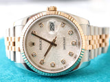 SOLDOUT: Rolex Datejust 36MM 116231 FACTORY ANNIVERSARY DIAMOND DIAL, 18K Rose Gold and Steel Two Tone