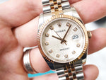 Rolex Datejust 36MM 116231 FACTORY ANNIVERSARY DIAMOND DIAL, 18K Rose Gold and Steel Two Tone - WearingTime Luxury Watches