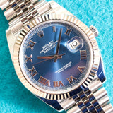 Rolex Datejust 126334 41MM Azzurro Blue Automatic 18K White Gold Bezel Jubilee 1 Year Warranty Box Papers 2020
