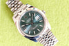 SOLDOUT: Rolex Datejust 41MM Green Dial Smooth Bezel Jubilee Bracelet 2024 Box Papers 126300