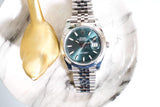 SOLDOUT: Rolex Datejust 41MM Green Dial Smooth Bezel Jubilee Bracelet 2024 Box Papers 126300