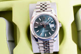 SOLDOUT: Rolex Datejust 41MM Green Dial Smooth Bezel Jubilee Bracelet 2024 Box Papers 126300