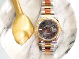 SOLDOUT: Rolex Datejust II 116333 Factory Wimbledon Dial 41MM Oyster Gold Steel Automatic Serviced Box Papers 2017