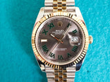 SOLDOUT: Rolex Datejust 126331 Factory Wimbledon Dial 18K Rose Gold and Steel Jubilee 41MM Automatic 2023 Box Papers