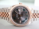 SOLDOUT: Rolex Datejust 126331 41MM Wimbledon Automatic Rose Gold Two-Tone Jubilee Box Papers 2024