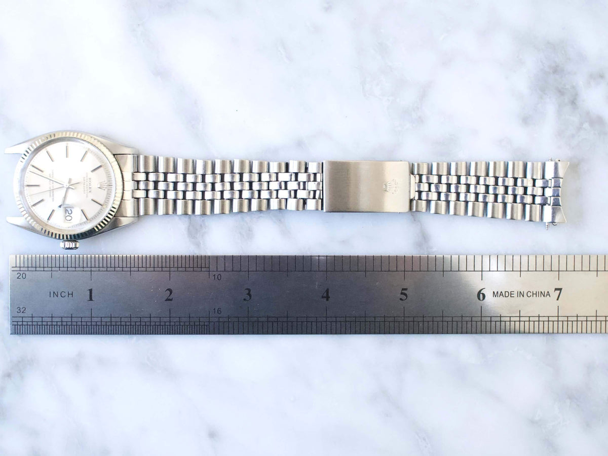 SOLDOUT: Rolex Datejust 36MM 1601 Silver Dial 18k Bezel Automatic Factory Rolex Box - WearingTime Luxury Watches