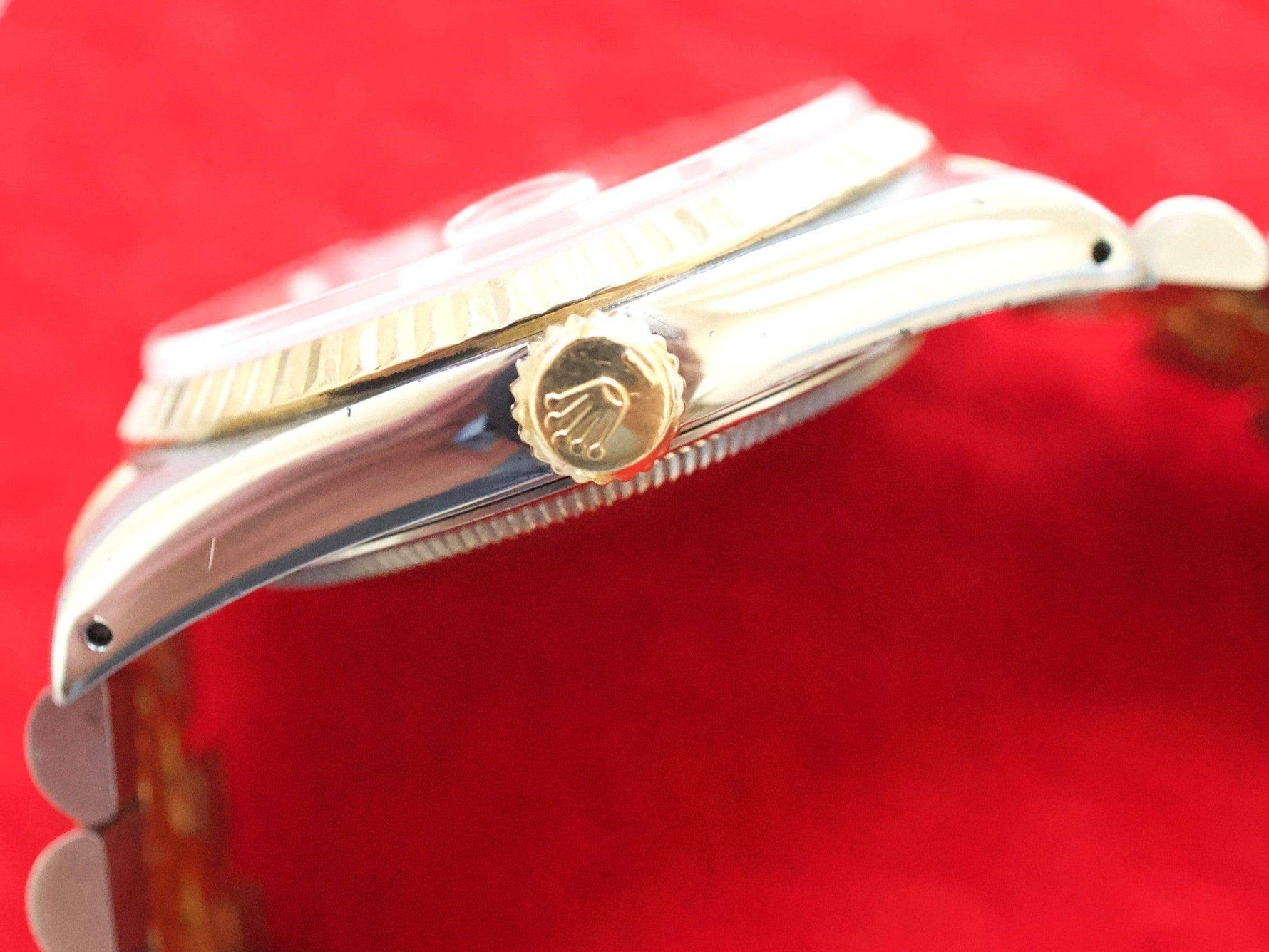 Rolex Datejust 36MM 16233 Jubilee Two Tone 18k Rare Arabic Anniversary Dial 1984 - WearingTime Luxury Watches