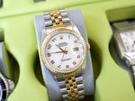 Rolex Datejust 36MM 16233 Jubilee Two Tone 18k Rare Arabic Anniversary Dial 1984 - WearingTime Luxury Watches