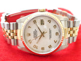 SOLDOUT: Rolex Datejust 36MM 16233 Jubilee Two Tone 18k Rare Arabic Anniversary Dial 1984