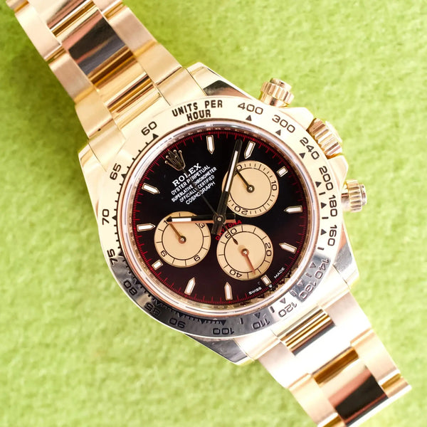 SOLDOUT: Rolex Daytona 126508 40MM Cosmograph Paul Newman Black Dial 18K Yellow Gold Automatic Box Papers 2024
