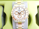 SOLDOUT: Rolex Daytona 116523 Cosmograph 40MM White Dial 18k Two-Tone Automatic Mint Box Papers 2015