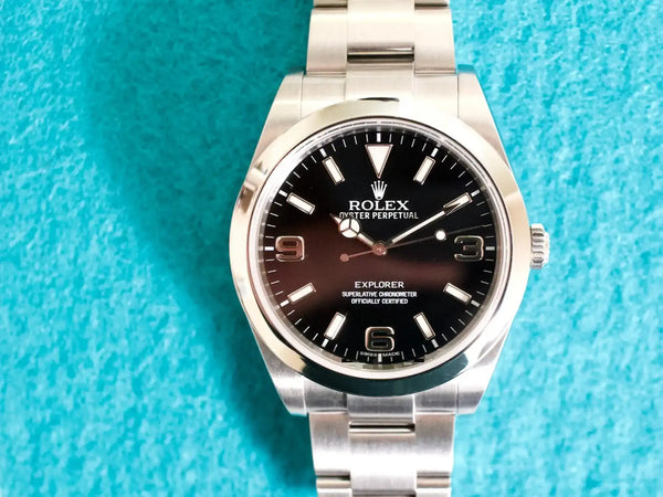 SOLDOUT: Rolex Explorer MKI 214270 39MM Automatic Mint CPO Warranty Box Papers 2010