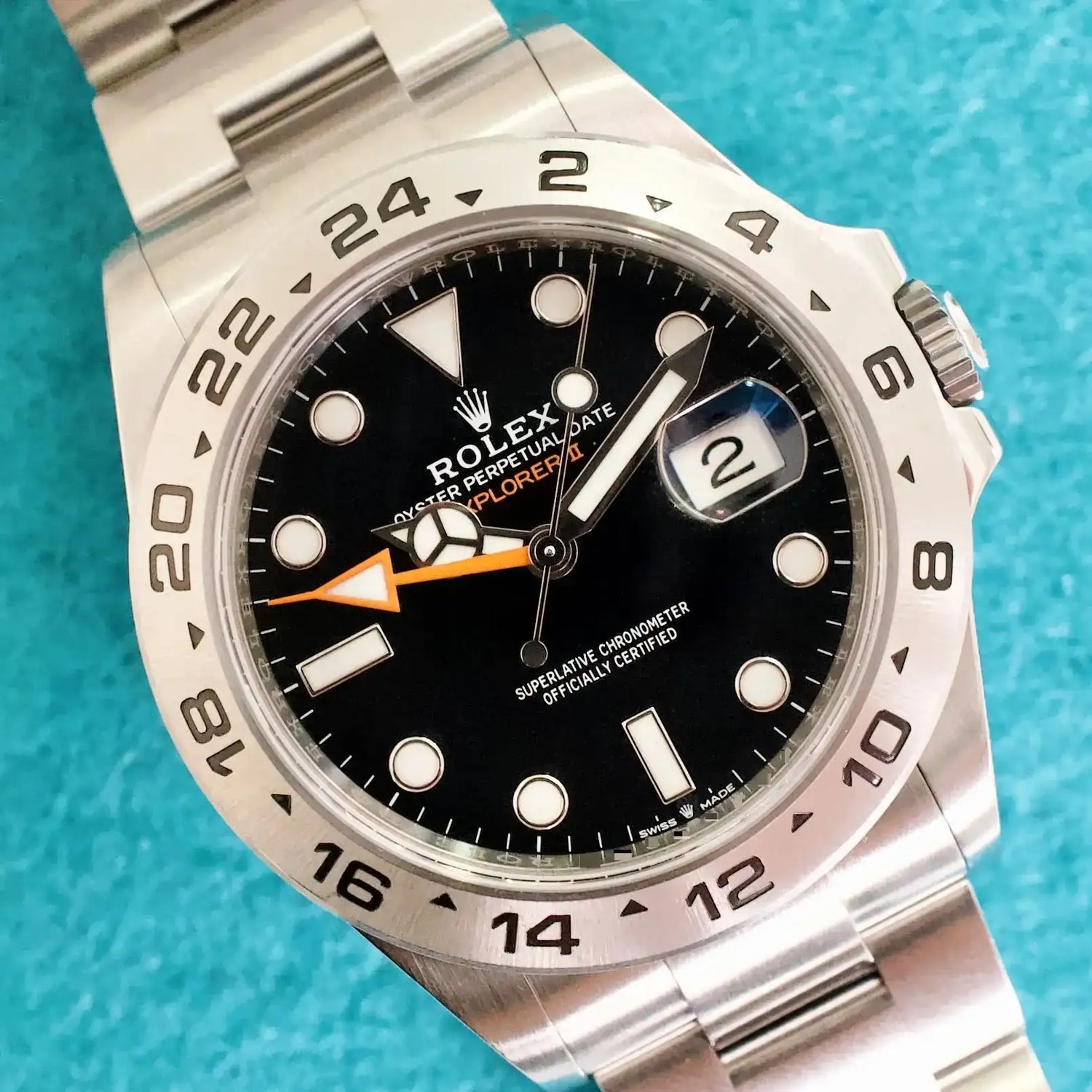 SOLDOUT: Rolex Explorer II 226570 42MM Black Date GMT Factory Warranty Automatic Box Papers 2023
