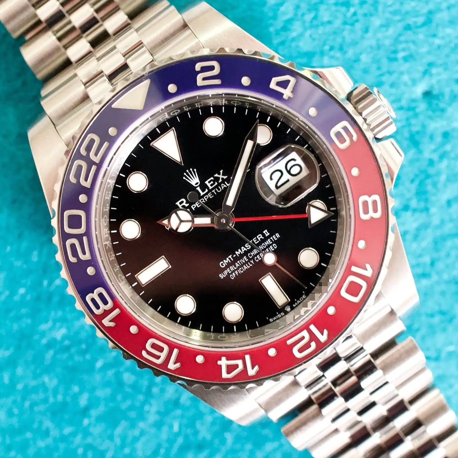 Rolex GMT-Master II Pepsi 126710BLRO 40MM Automatic Factory Warranty Box Papers Mint 2024