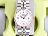 Rolex Land-Dweller 127334 40MM Automatic 18kWhite Gold Bezel Honeycomb-Motif Dial Near Mint Factory Warranty Box Papers 2025