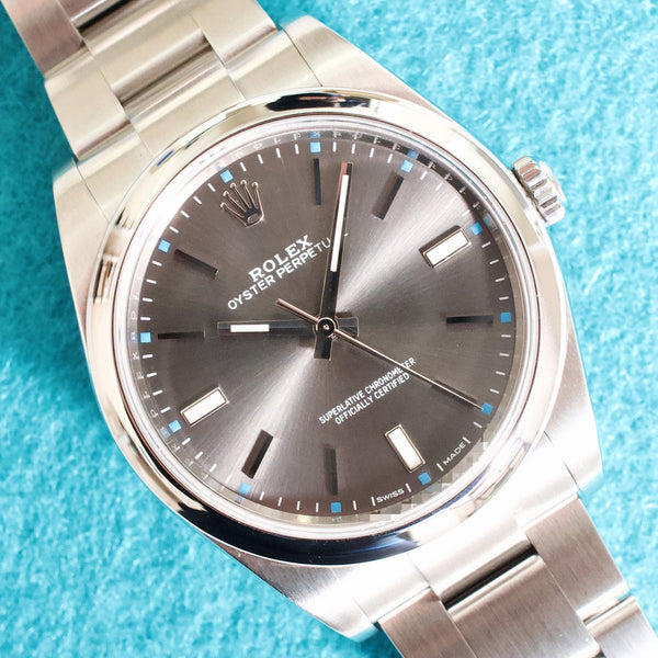 Rolex Oyster Perpetual 114300 39MM Rhodium Dial Automatic CPO 1 Year Warranty Mint Box Papers