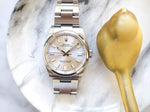 Rolex Oyster Perpetual 126000 36MM Silver Dial Gold Indices 2022 Factory Warranty - WearingTime Luxury Watches