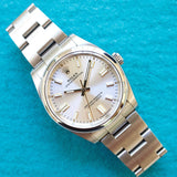 SOLDOUT: Rolex Oyster Perpetual 126000 36MM Silver Dial Gold Indices 2022 Factory Warranty