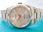 Rolex Oyster Perpetual 126000 36MM Silver Dial Gold Indices 2022 Factory Warranty - WearingTime Luxury Watches