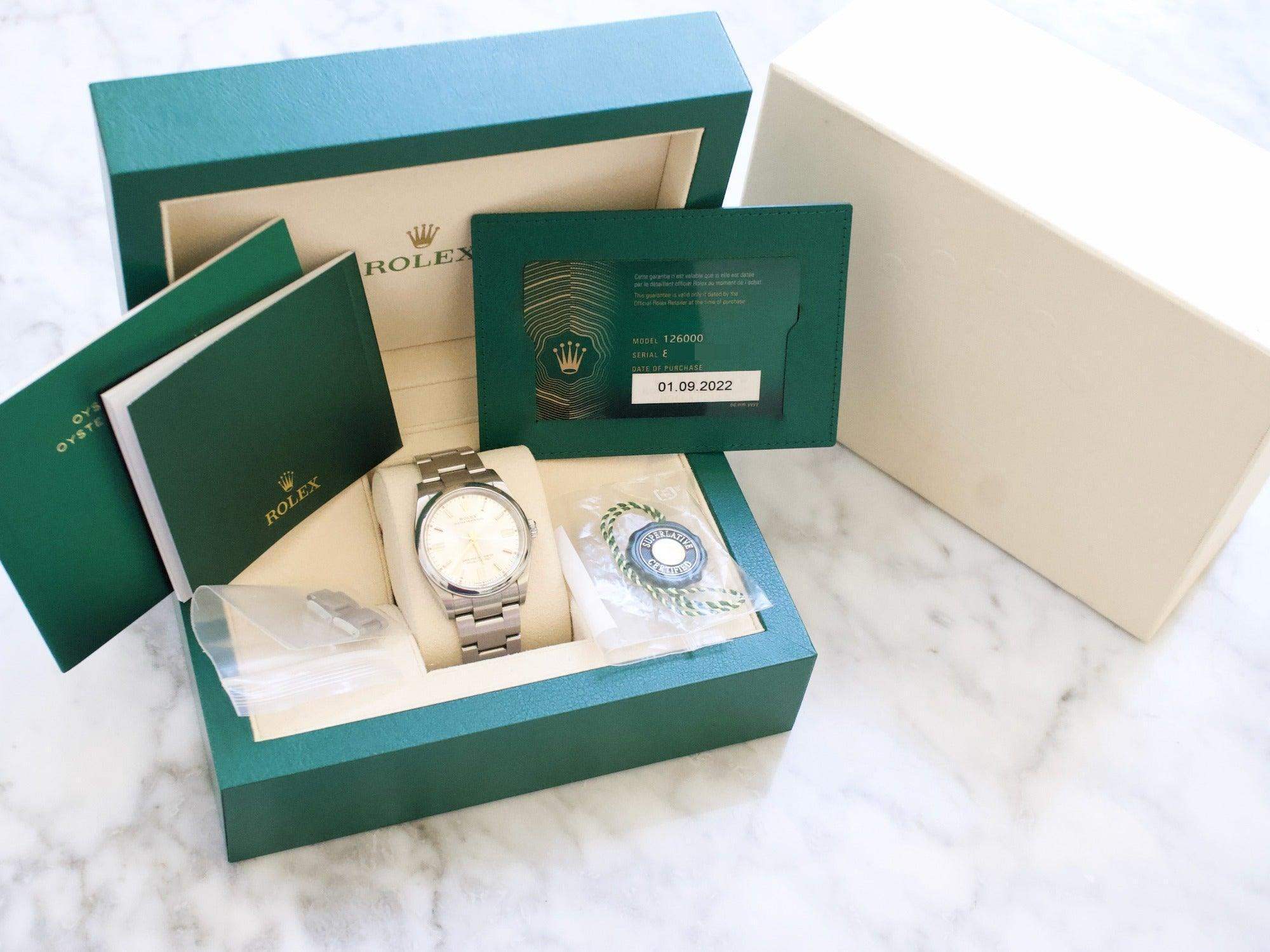 ROLEX 記念ボックス「500,000 CHRONOMETERS」限定仕様 Rolex Oyster Perpetual 114300 39mm Custom Celebration Dial