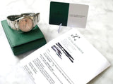 SOLDOUT: Rolex Oyster Perpetual Date 115234 34MM Factory Pink/Salmon Diamond Dial Factory Warranty Travel Box and Service Papers