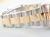Rolex Oyster Perpetual 14233 34MM Blue Dial Two-tone 18k Gold Steel Automatic 1 Year Warranty CPO Box Papers 1995