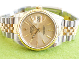 SOLDOUT: Rolex Datejust 16233 36MM Champagne Dial Automatic Rolex Travel Case 1990