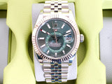 Rolex Sky-Dweller 336934 42MM Mint Green Dial 18K White Gold Bezel Automatic Jubilee Mint Box Papers 2026